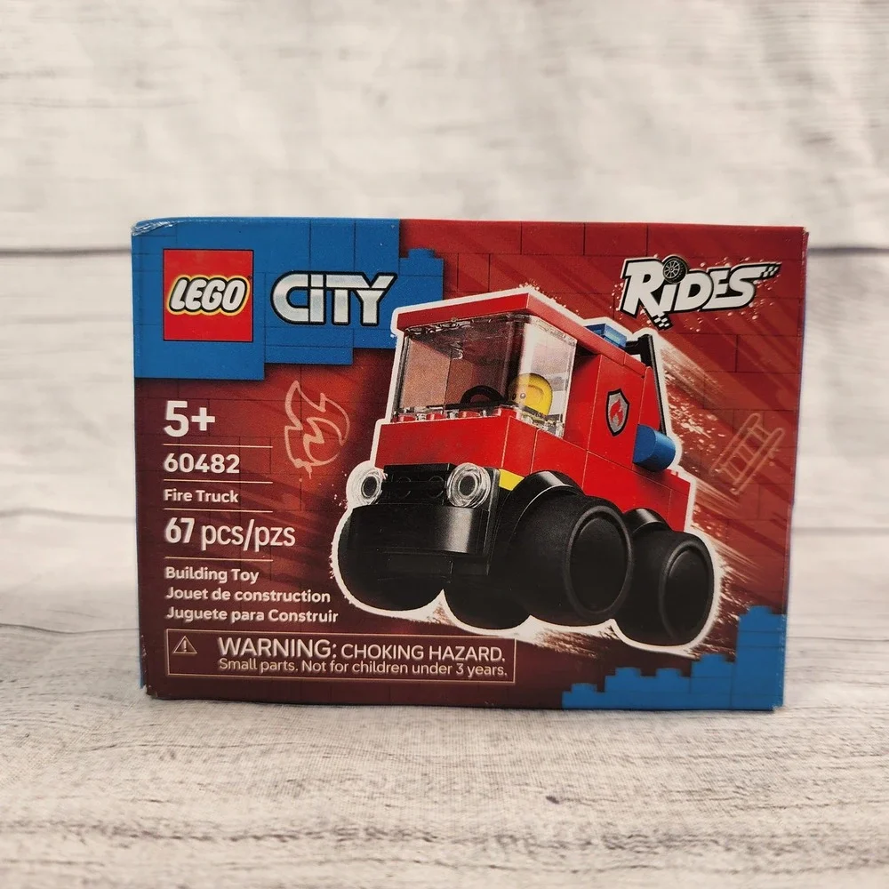 LEGO City Fire Truck 60482 and Police Truck 60481 Great Vehicles Set Bundle New